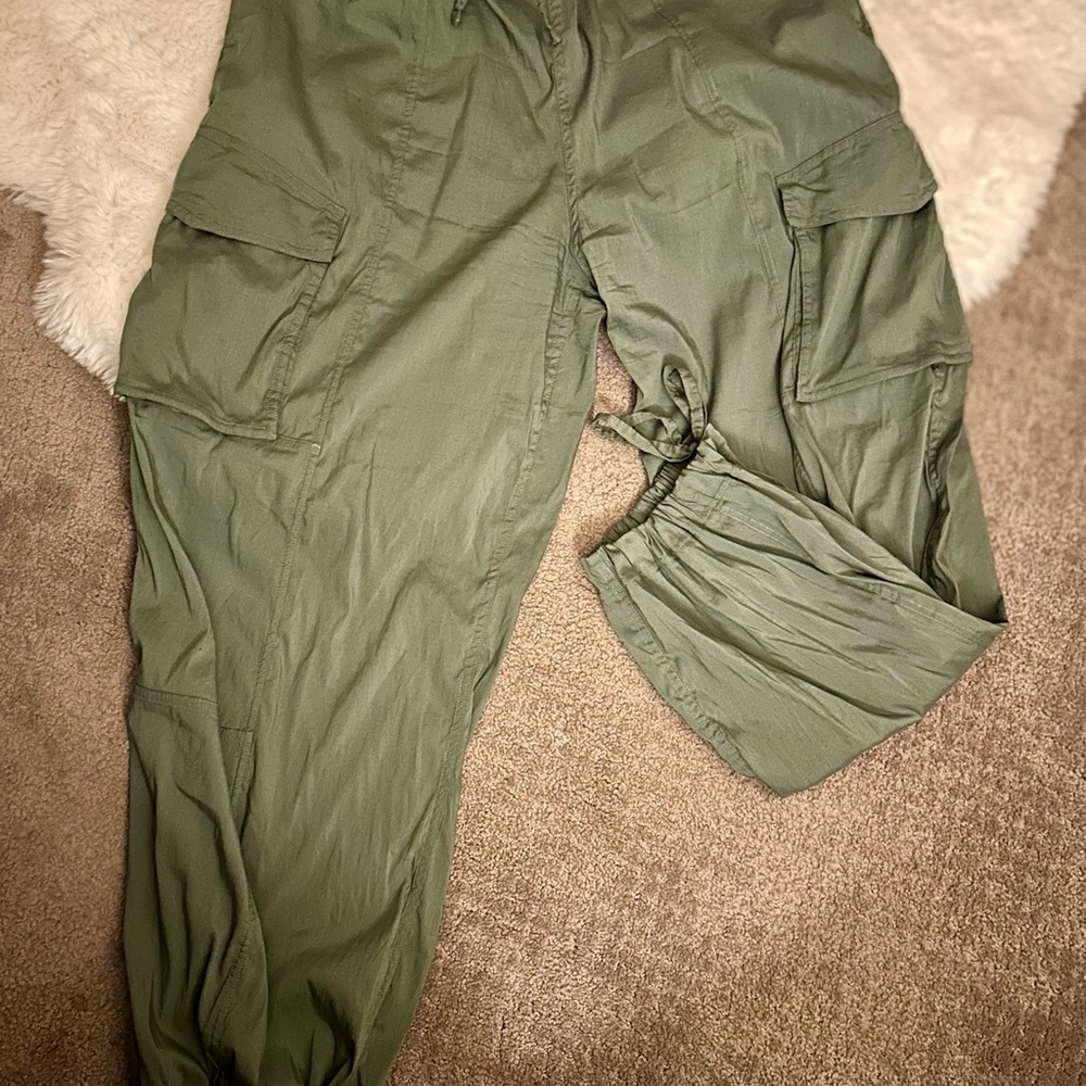 Olive Green Lululemon Cargo Pants